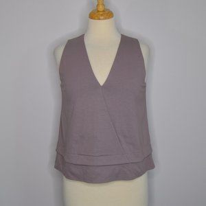 Madewell Across V Neck Tank Top Purple Small